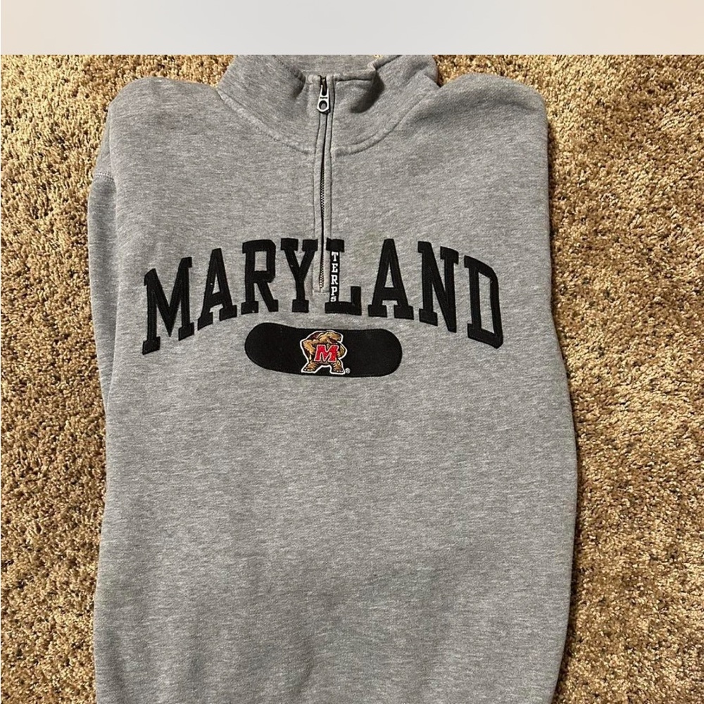 Vintage University Maryland Quarter-Zip Sweatshirt